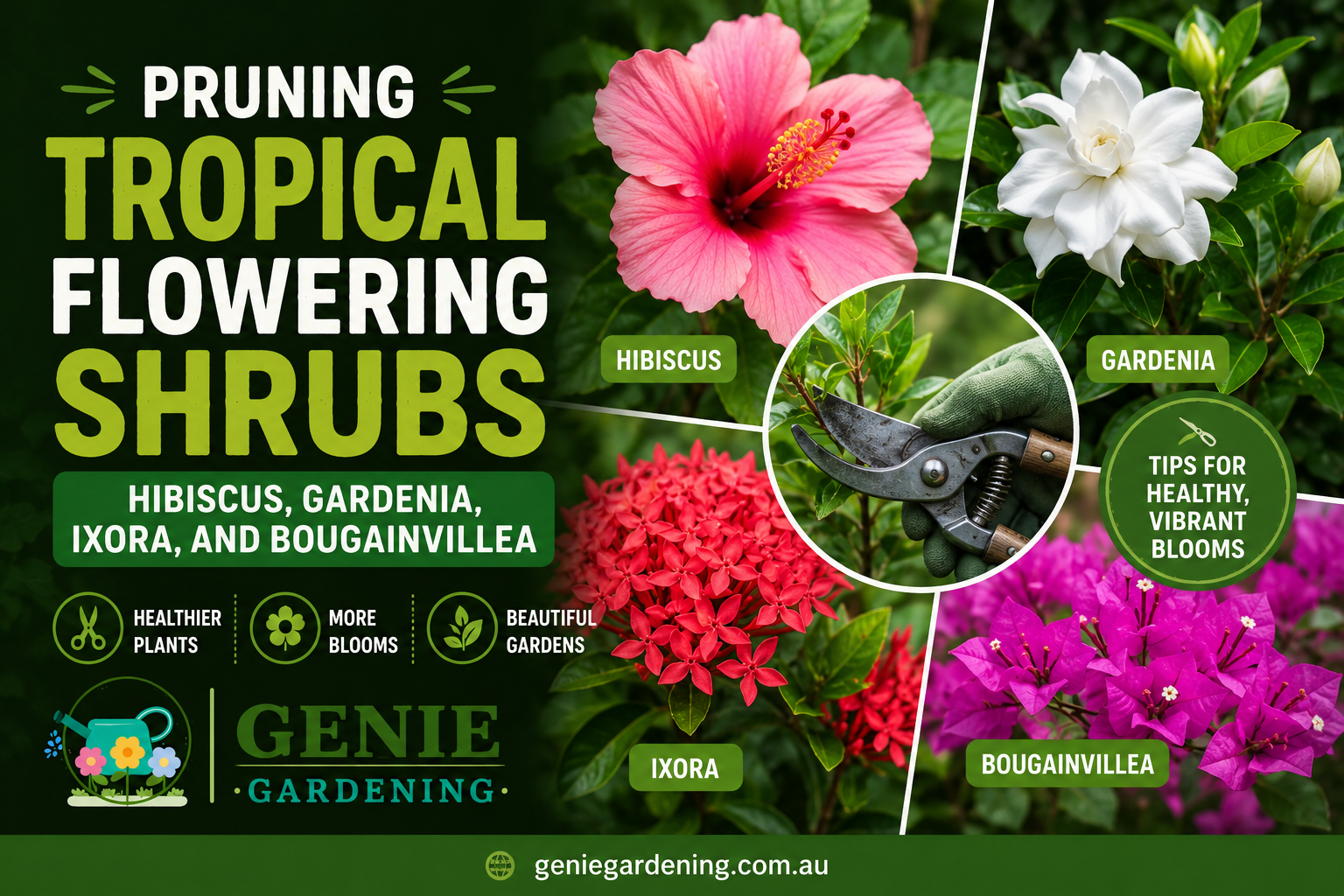 Pruning Tropical Flowering Shrubs